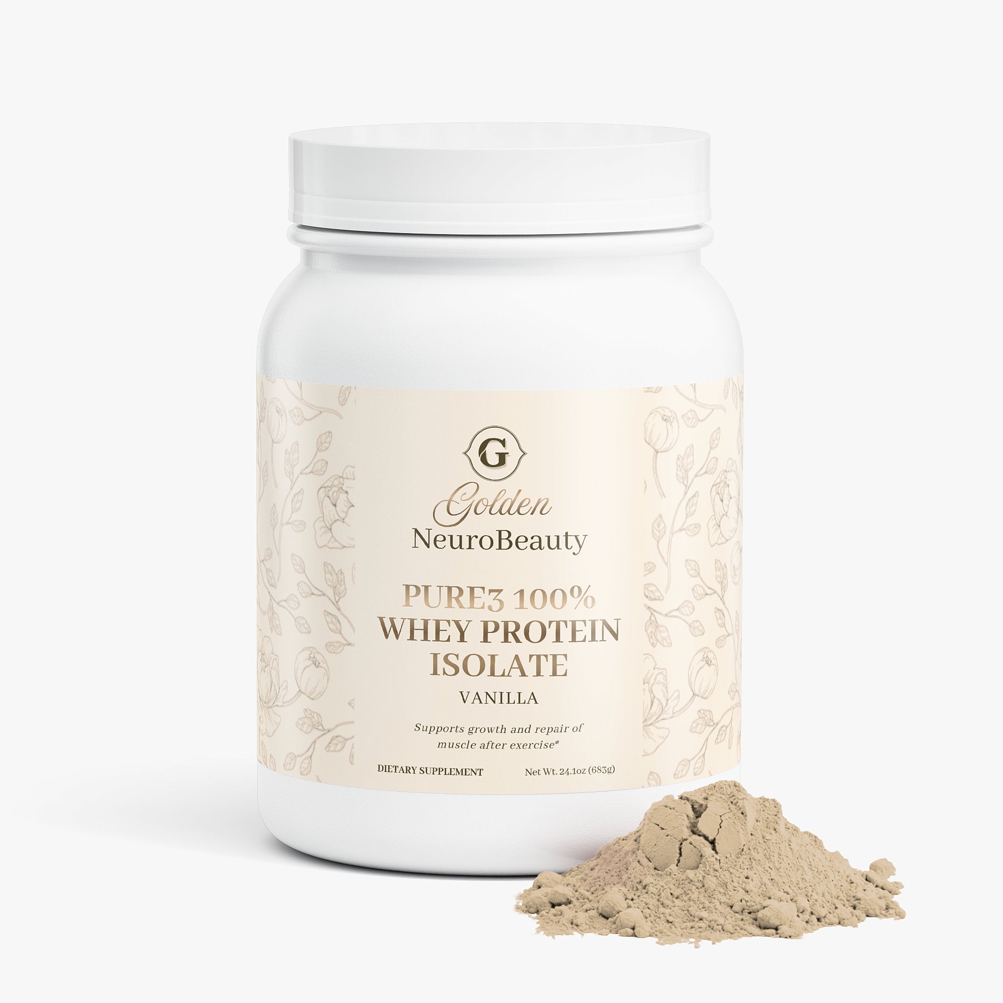 Pure3 100% Whey Protein Isolate (Vanilla)