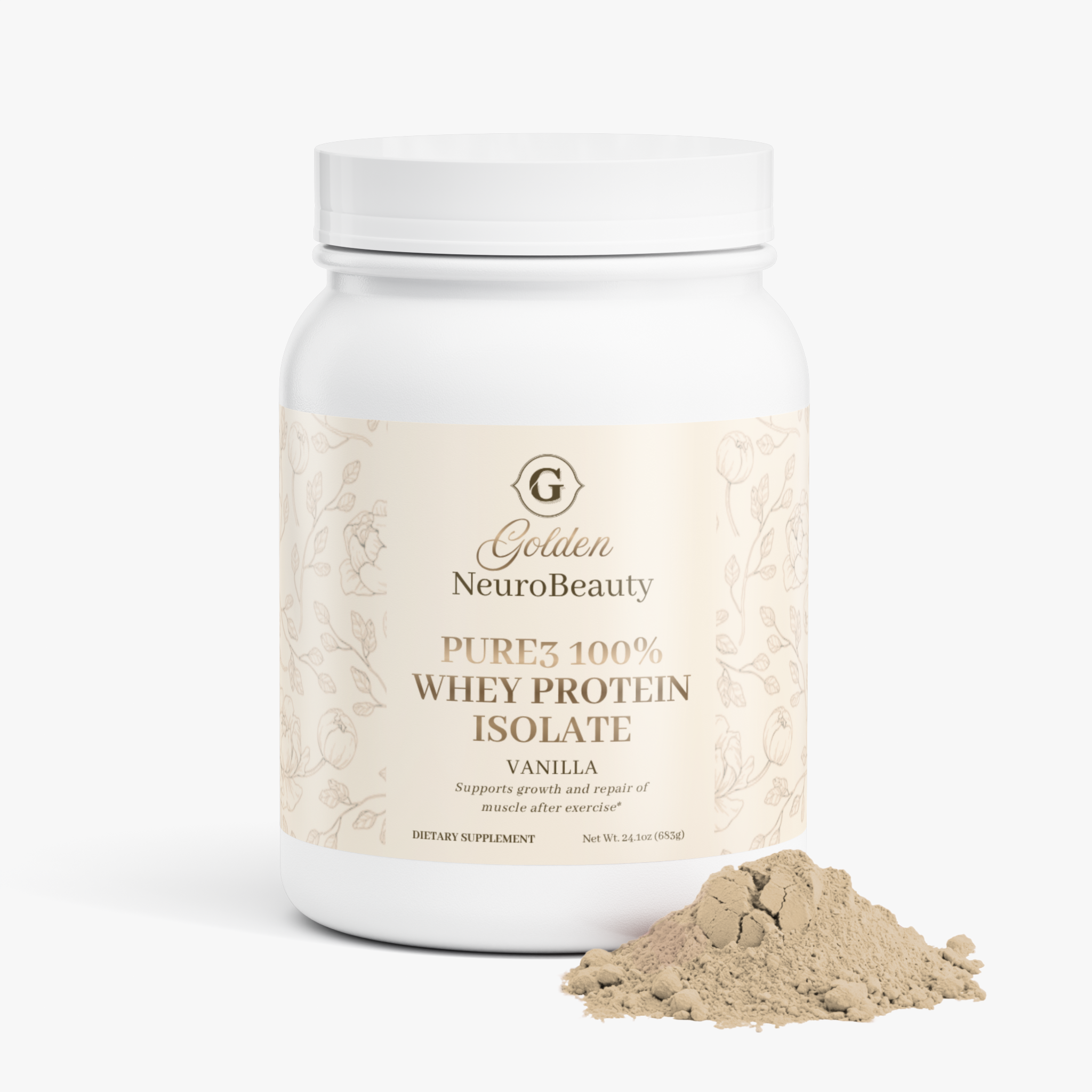 Pure3 100% Whey Protein Isolate (Vanilla)